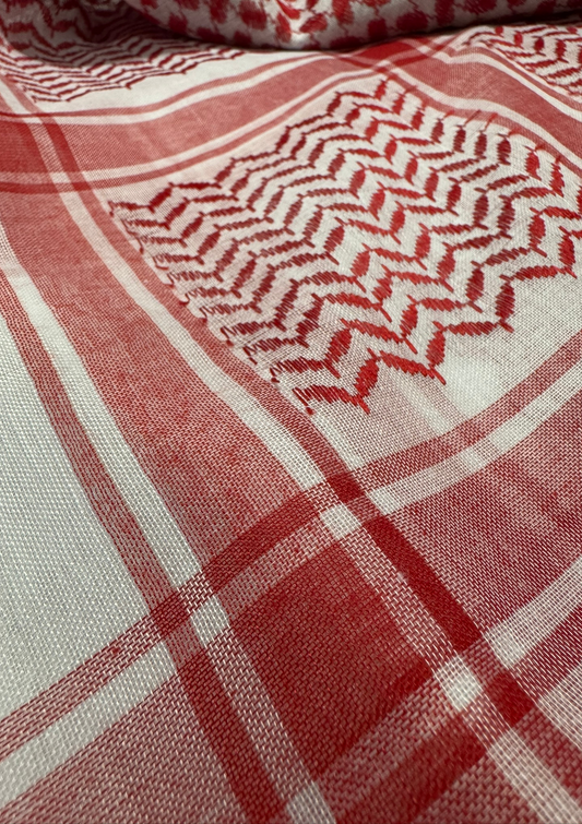 Red & White Kufiyya