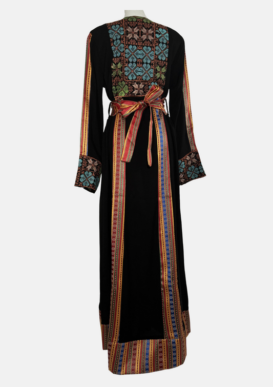 Zaina Fallahi Full Embroidered Thobe - Sama