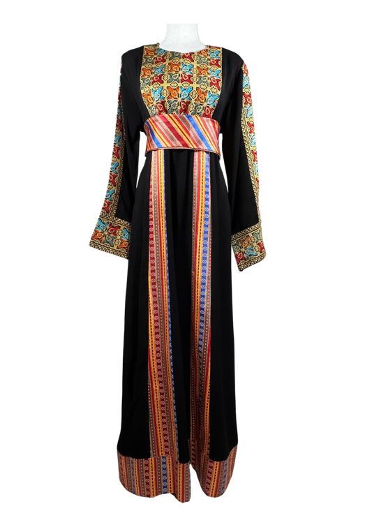 Zaina Fallahi Full Embroidered Thobe - Zahra'a