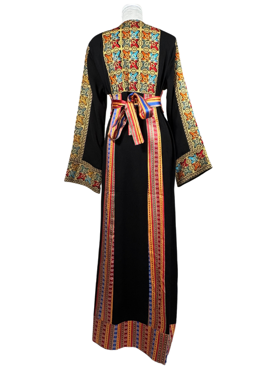 Zaina Fallahi Full Embroidered Thobe - Zahra'a